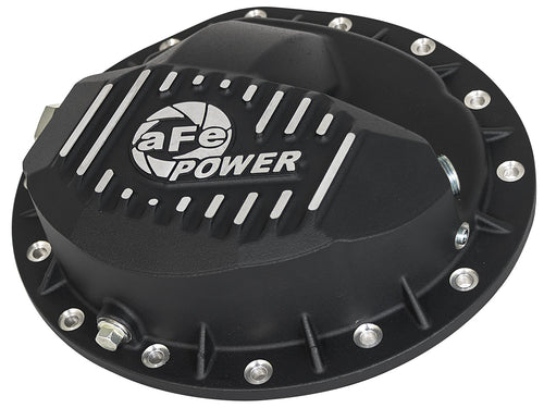 Pro Series aFe POWER Rear Differential Cover Black w/Machined Fins - #46-70372 - GM Trucks 99-13
