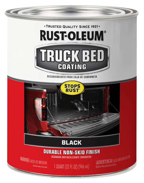 Rust-Oleum Stops Rust 342668 Truck Bed Coating, 1 Quart, Black
