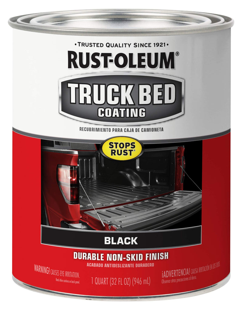Rust-Oleum Stops Rust 342668 Truck Bed Coating, 1 Quart, Black
