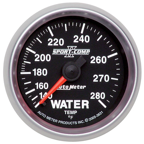 Sport Comp II Auto Meter Mechanical Water Temperature Gauge