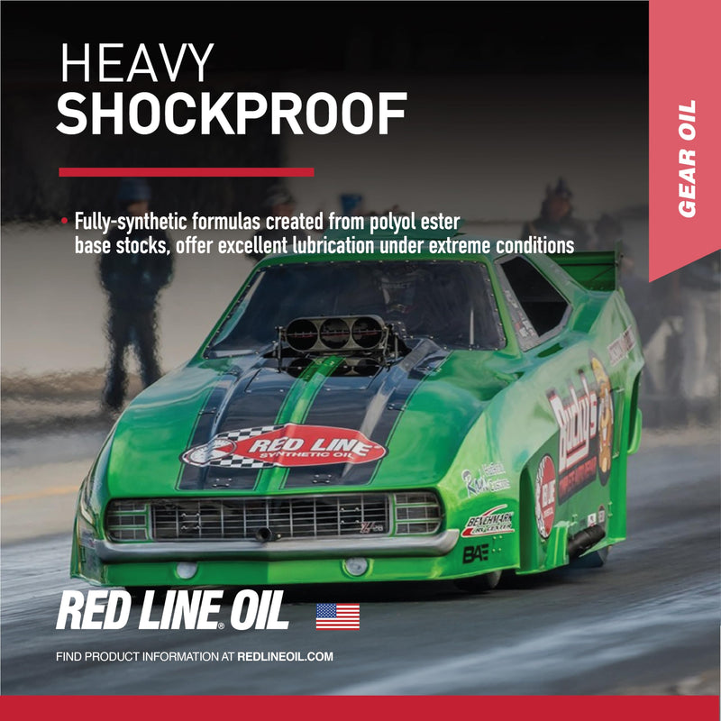 Heavy Red Line 58204 Shockproof Gear Oil - 1 Quart