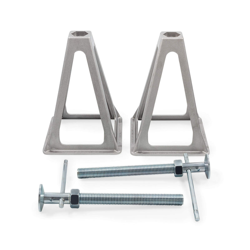 Camco Stack Jacks Aluminum - Stabilize and Level Your RV Or Camper - 2 Pack (44561)