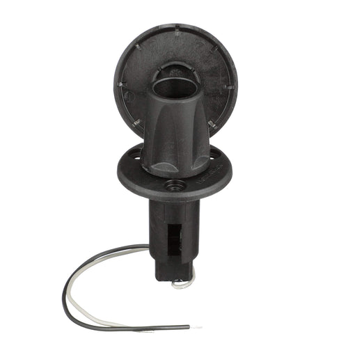 910R2PSB-7 Attwood LightArmor™ Round Plug-in Light Base 910R Series — for All-Around Pole Light, 2-Pin, Black Stainless Cover