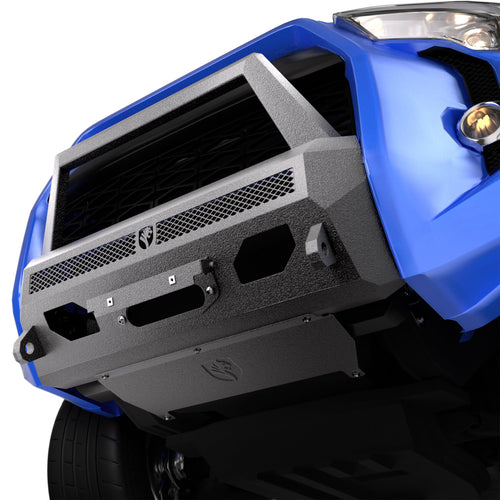 Tyger Auto Fury Bumper Guard Center Compatible with 2014-2024 Toyota 4Runner (Exclude Limited; Nightshade; TRD Sport) | Winch Plate | D-Ring | Textured Black | Rock Crawler | TG-BP7T20778