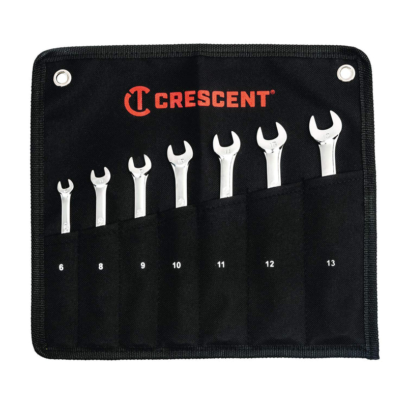 Crescent 12 Point 7 Piece Metric Combination Wrench Set - CCWSRMM7