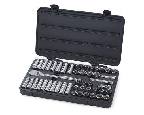 49 Pc. GEARWRENCH 1/2" Drive 6 Pt. Socket Set, Standard/Deep, SAE/Metric - 80700D