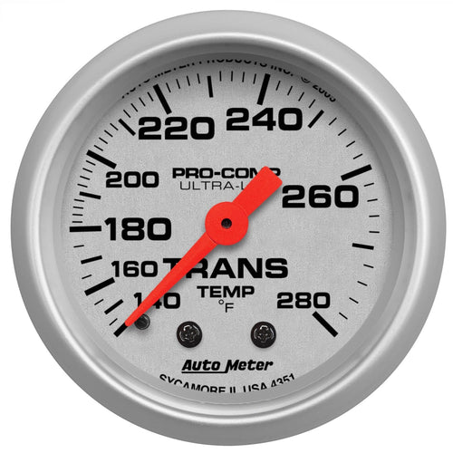 Auto Meter Ultra-Lite 4351 Mechanical Transmission Temperature Gauge
