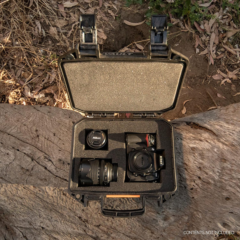 Vault Pelican V100 Hard Case with Foam (Tan)