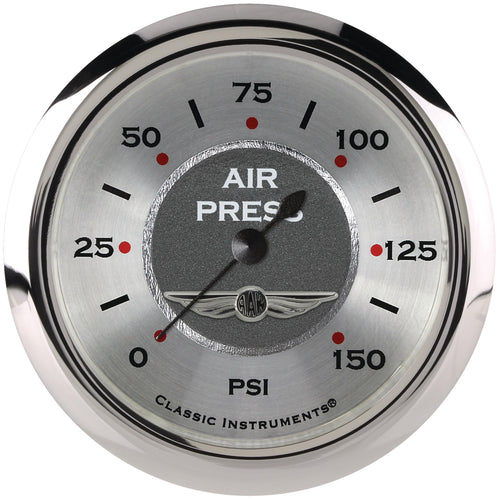 AW318SRC Classic Instruments All American 2 1/8" Air Pressure Gauge 150 PSI Electric