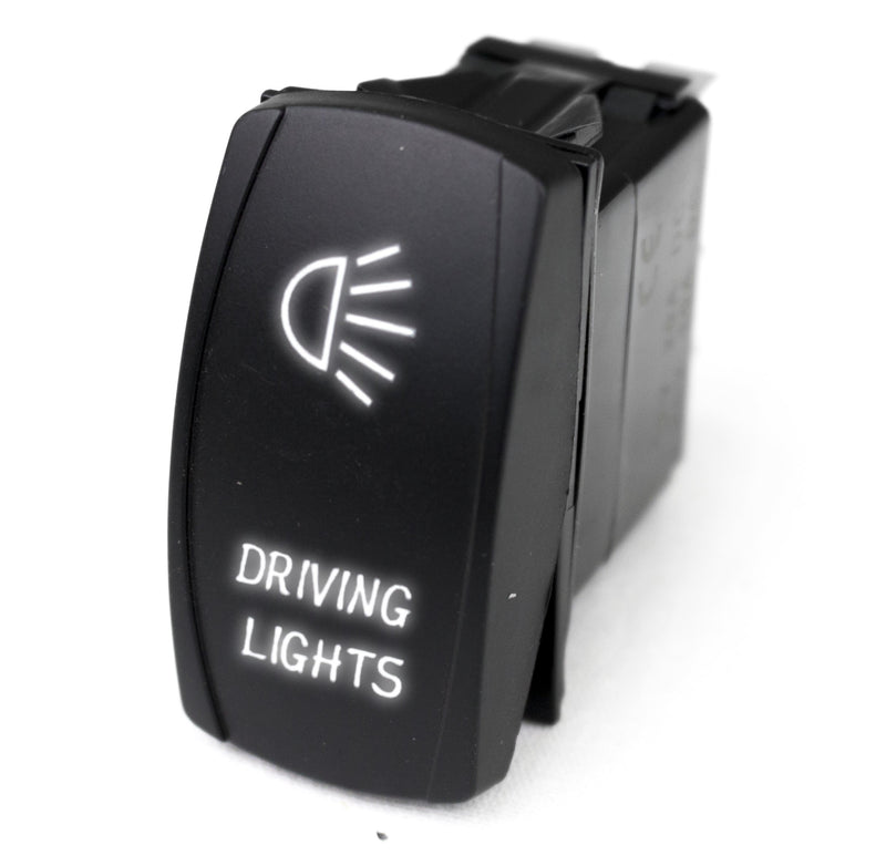 Rocker Switch Race Sport LED with White LED Radiance - Driving Lights