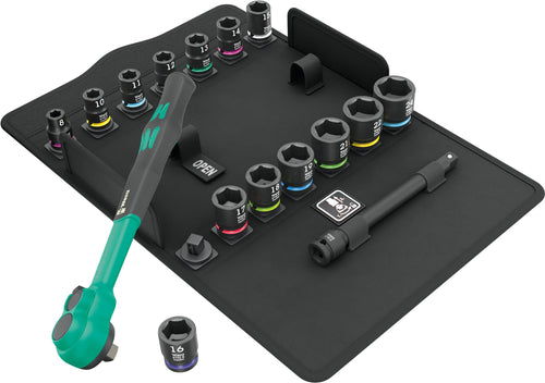 ZYKLOP COMFORT 8100 SB 12 RATCHET SET,3/8" DRV,METRIC,16PC