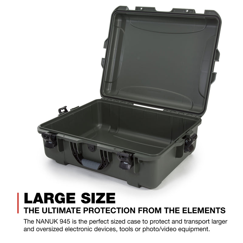 Waterproof Nanuk 945 Hard Case Empty - Olive