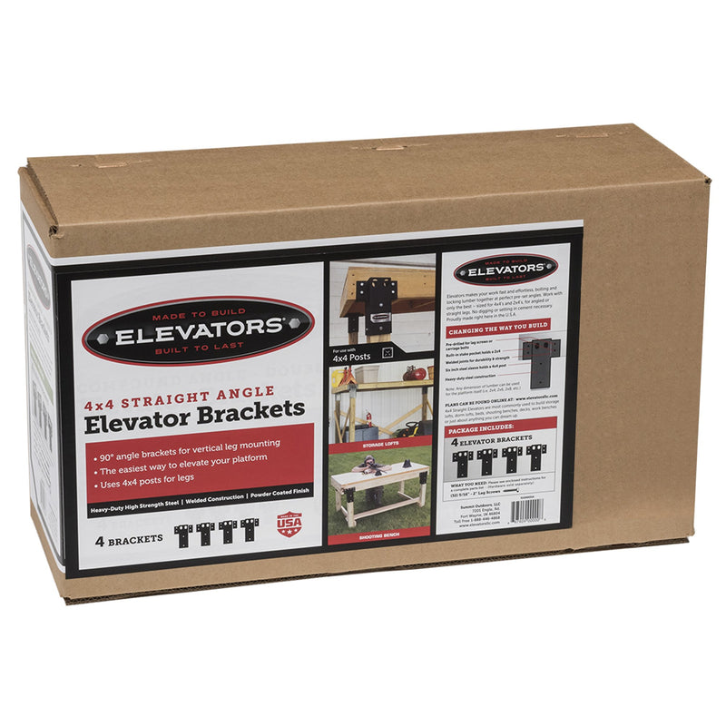Outdoor Summit E1000 4 x 4 Straight Angle Elevator Brackets, Set of 4