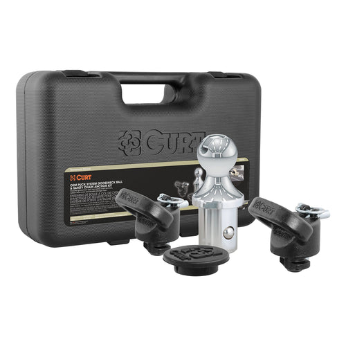 CURT 60618 Gooseneck Hitch Kit OEM Puck System, 30K, 2-5/16-In Ball, Fits Select Ram 2500, 3500