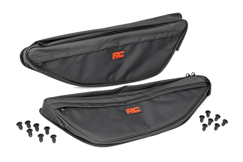 Rough Country Storage Bags Front Door for Honda Talon 1000 – Pair, 1680D Water-Resistant UTV Door Bags w/Knee Pads