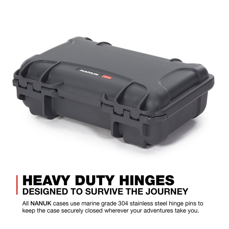 Waterproof Nanuk 909 Hard Case with Custom Insert for DJI Mini 3 and RC-N1 Remote - Graphite (909S-080GP-0A0-C0598)