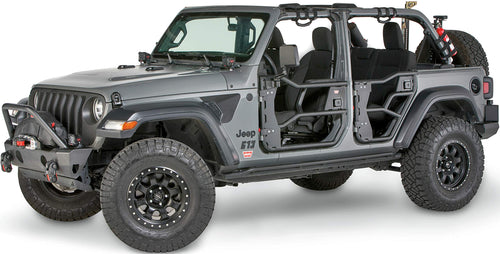 Jeep Wrangler JL WARN 103102 Elite Rear Tube Doors, Pair