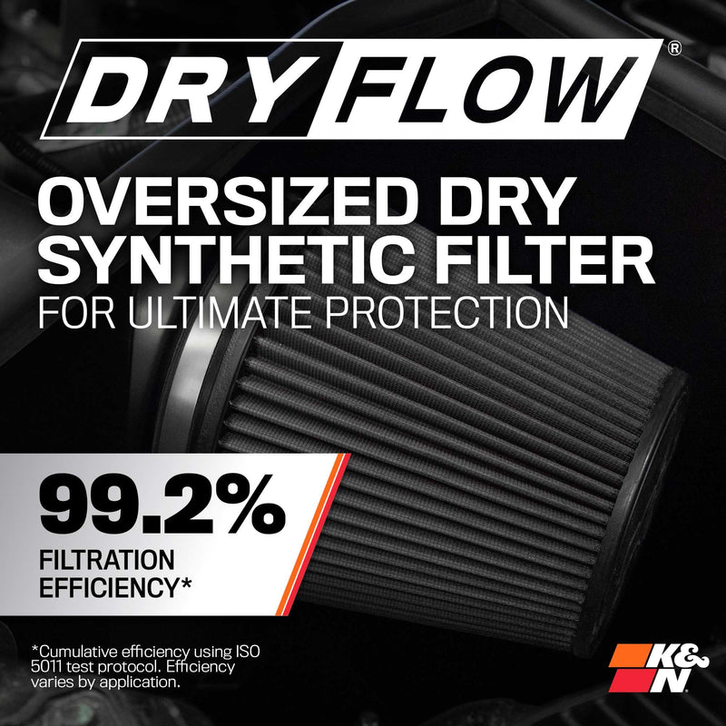 Cold Air Intake System K&N: Dry-Flow Air Filter, Increase Performance & Towing: Compatible with 2019-2025 Chevy/GMC/Cadillac Silverado 1500, Suburban, Tahoe, Sierra 1500, Yukon, Escalade, 71-3110