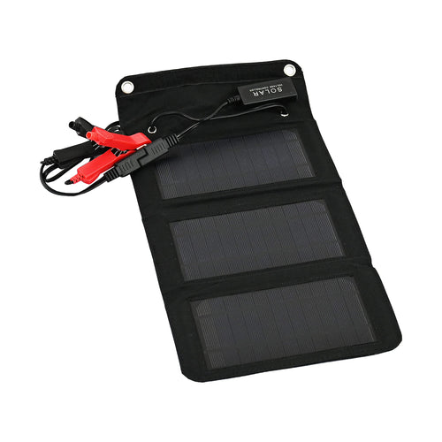 Schumacher Electric Solar Portable Battery Charger and Maintainer, SA1589, 5 Watts, 12 Volt, 1 Amp USB Port, for Maintaining Motorcycle, Power Sport, Car, Van, and Marine Batteries
