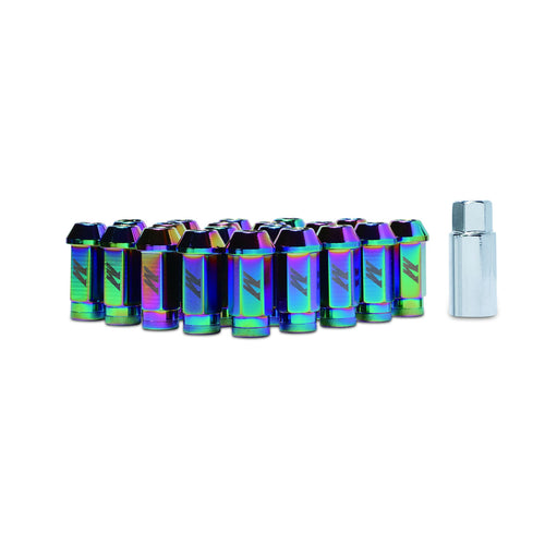 Mishimoto Aluminum Locking Lug Nuts - MMLG-15-LOCKNC, M12 x 1.5, Neo Chrome
