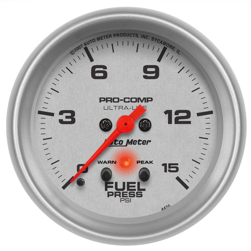 Auto Meter Ultra-Lite 4470 Electric Fuel Pressure Gauge