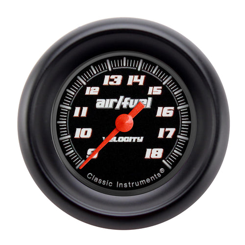 Velocity Black Classic Instruments VS194BBPF 2 1/8" Air Fuel Ratio Gauge