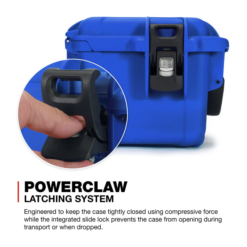 Blue Nanuk 908 Waterproof Hard Case with Padded Divider