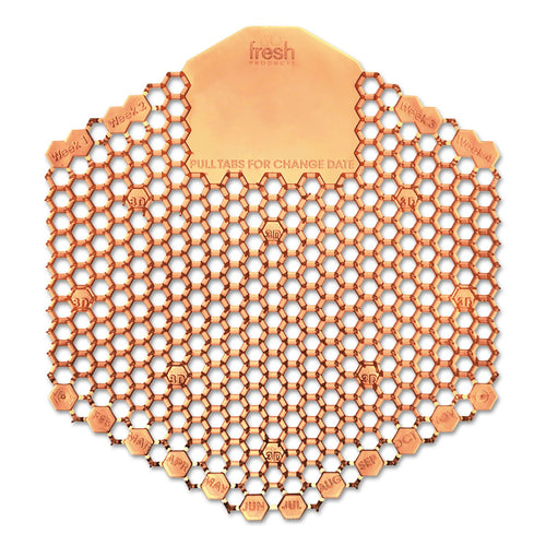 3WDS60MAN Fresh Products Wave 3D Urinal Deodorizer Screen, Orange, Mango Fragrance, 10 Screens/Box