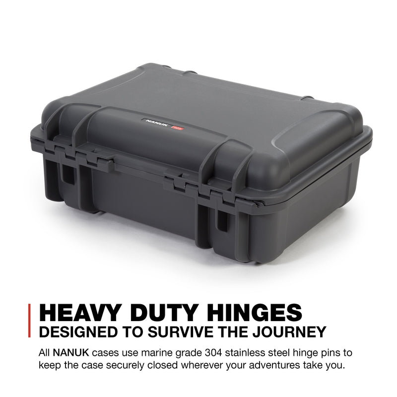 Nanuk Waterproof Hard Case 925 with Foam Insert for DJI Mavic Air 2 + Smart Controller - Graphite (925-MAVIA27)