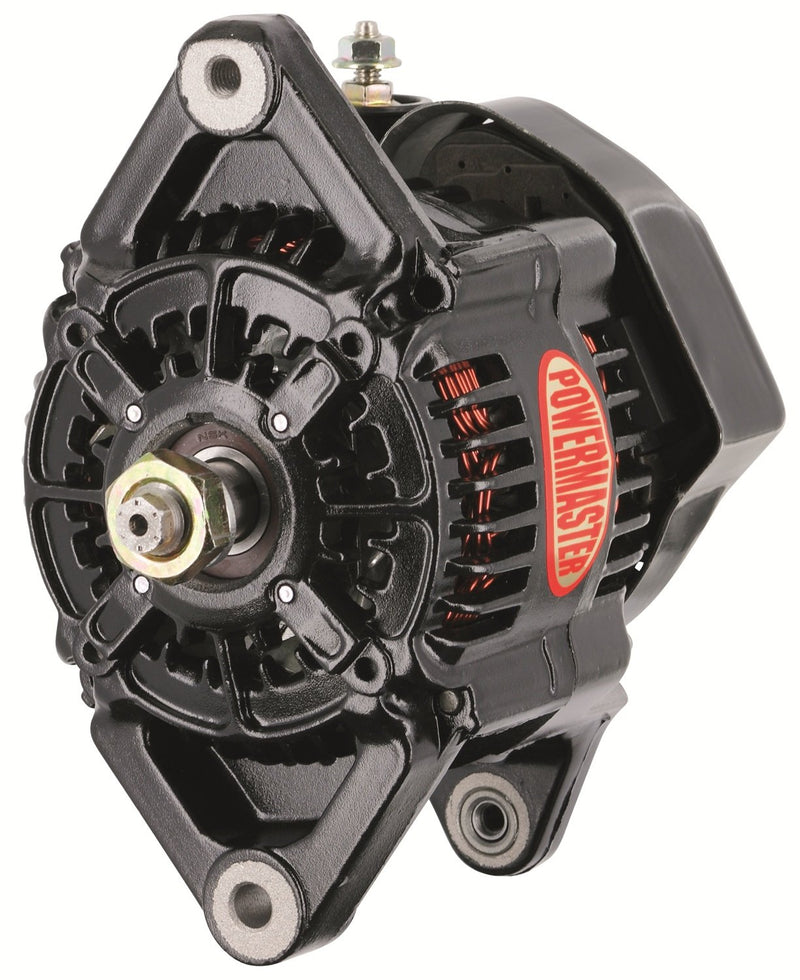 Black Power Master 8122 Racing Alternator -Denso One Wire 95A