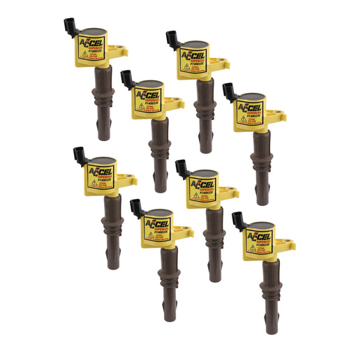 SuperCoil ACCEL 140033E-8 Ignition Coils - Yellow - 8-Pack