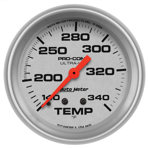 Auto Meter Ultra-Lite Mechanical Water Temperature Gauge 4435