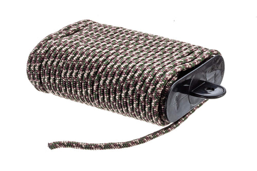 Attwood Hollow Diamond-Braided 11717-2 Multifilament Polypropylene Cord, Camoflauge