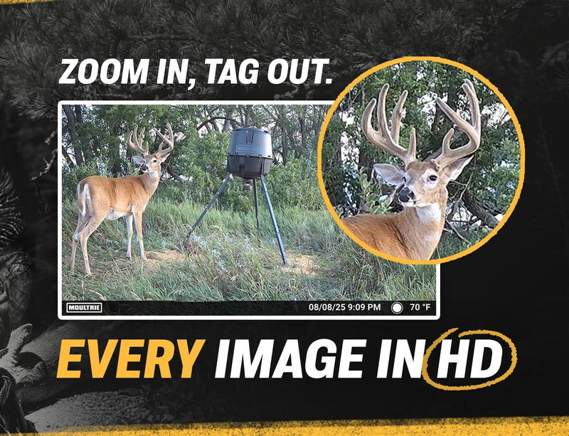 Moultrie 2 Pro Edge Cellular Trail Camera - Auto Connect Nationwide 4G LTE - On Demand 40MP Photo - 1440P Video with HD Audio - Ai False Trigger Elimination - 100 Ft Detection Range - No-Glow Flash
