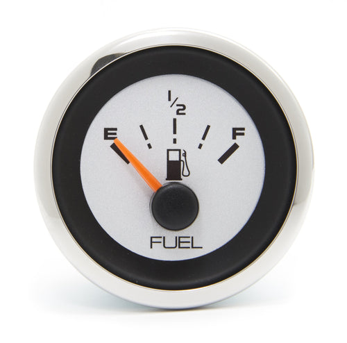 Argent Fuel Gauge, Sierra International 65524P, 2 inch, Universal, Night Visible