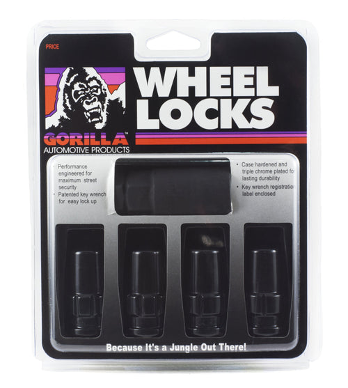 Gorilla 76641NBC Automotive Black 14mm x 1.50 Thread Size Chrome Finish Duplex Acorn Wheel Lock, (Pack of 4)