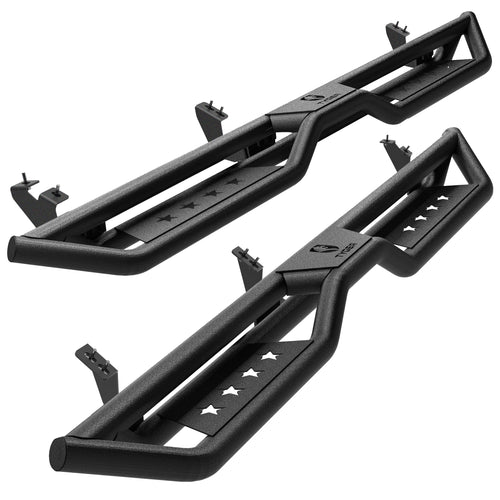 Tyger Auto Running Boards Star Strider Compatible with 2024-2026 Toyota Tacoma (Fits Hybrid) | Double Cab | TG-SR2T74718 | Side Step Rails Nerf Bars