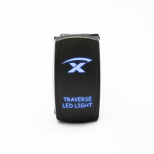 Race Sport 3 Way RSBLHB3W LED Logo Rocker Switch with 4 Pins