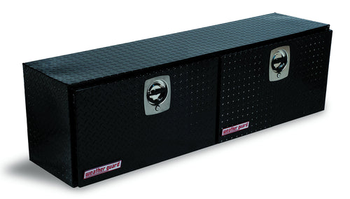 Weather Guard Hi-Side Model 364-5-02 Truck Box, Aluminum, Gloss Black, 7.9 cu ft capacity