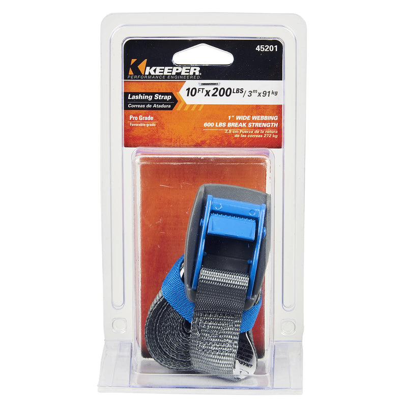 10' Keeper Pro Grade Lashing Strap, Blue