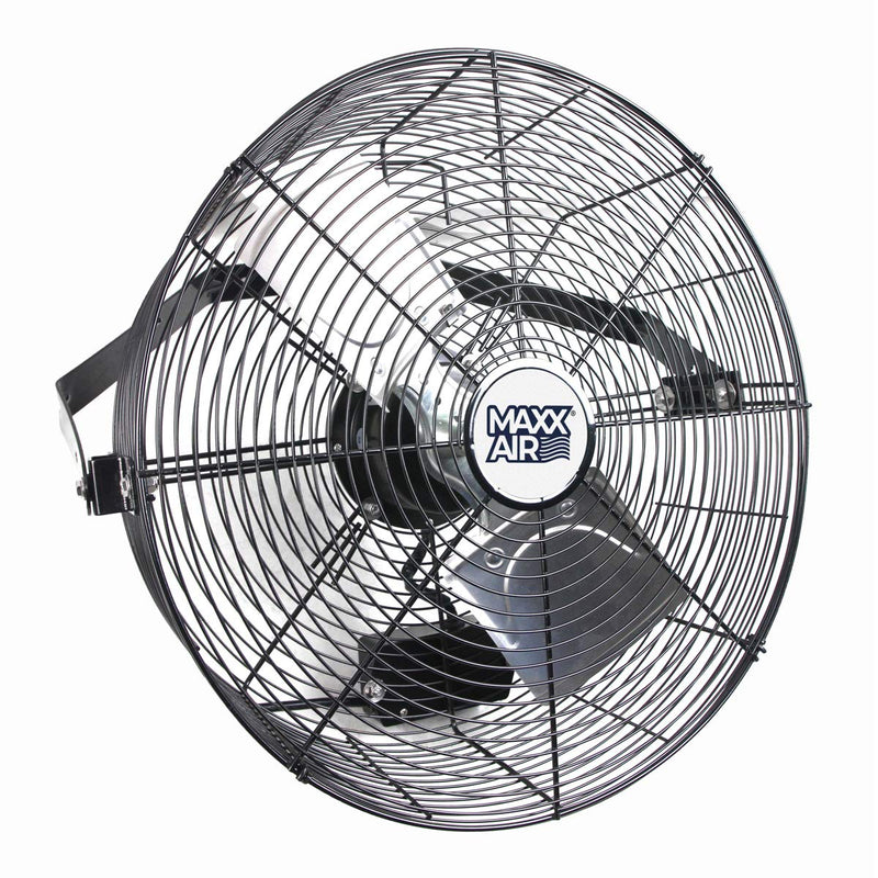 Maxx Air 18" Wall Mount Fan | Commercial Grade Fan for Garages, Shop, Barns and Patios for Outdoor Use | Powerful 1,450 CFM and Easy Operation | Industrial Wall Mount