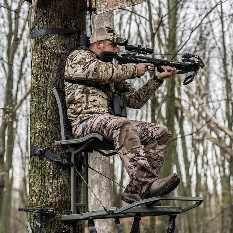 Helium Hang-On Tree Stand, Hawk Kickback XL