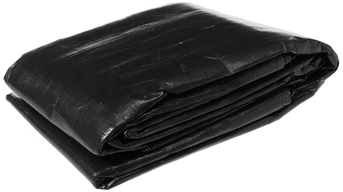Black Erickson Industrial Grade Truck/Trailer Poly Tarp, 10' x 18', 1 Pack