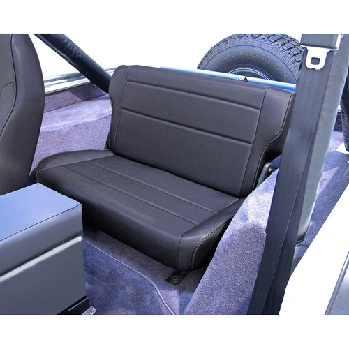 Rugged Ridge | Rear Seat, Fold/Tumble, Black Denim | 13462.15 | Fits 1976-1995 Jeep CJ & Wrangler YJ