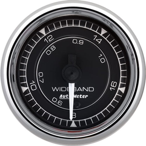 Auto Meter Wideband 9770 Air/Fuel Gauge, 8:1-18:1, Chrono Chrome