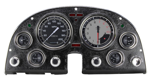 Classic Instruments Autocross CO63DAXG-LS Grey Direct Fit Gauge Package with Digital Odometer LS Swap Fits 1963-1967 Corvette