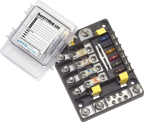 SafetyHub 150 Blue Sea Systems Ignition Protected Fuse Block