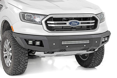 Rough Country Front Heavy Duty Bumper w/LEDs for 19-24 Ranger - 10759