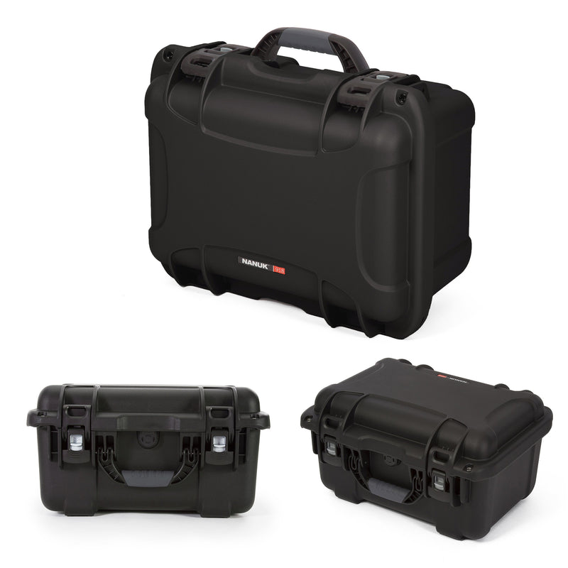 Waterproof Nanuk 918 Hard Case with Lid Organizer and Padded Divider - Black