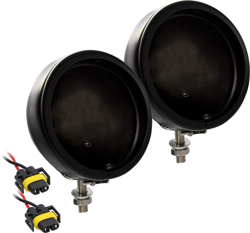 Fog Passing Light Housing - Saddle Tramp Mounting Bracket 1992-2017 -Black, Light Housings (BC-HDBUC5)